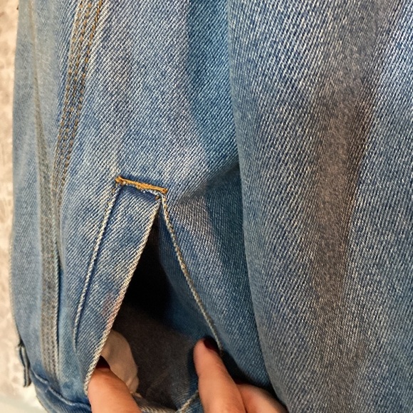 Forever 21 Sadie and Sage jean jacket medium denim floral sequins girlhoodcore - Picture 5 of 11